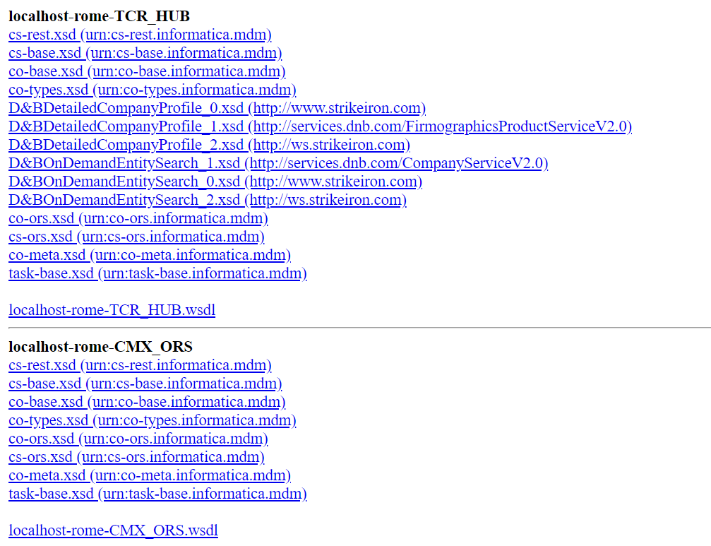  Ubicación del archivo WSDL de descarga
			 