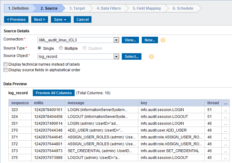 XML Source Synchronization Task Example