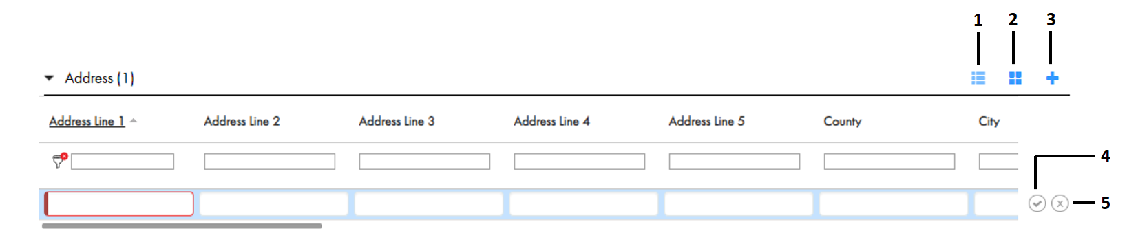 The documents data entry form contains the field to specify the address. 
					 