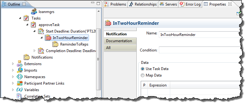 task notification 
				