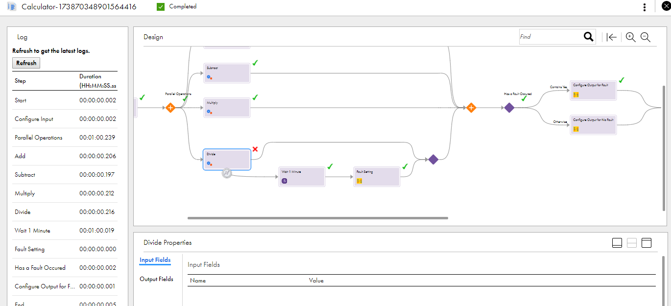 View the Updated Process Instance on the Application Integration Console