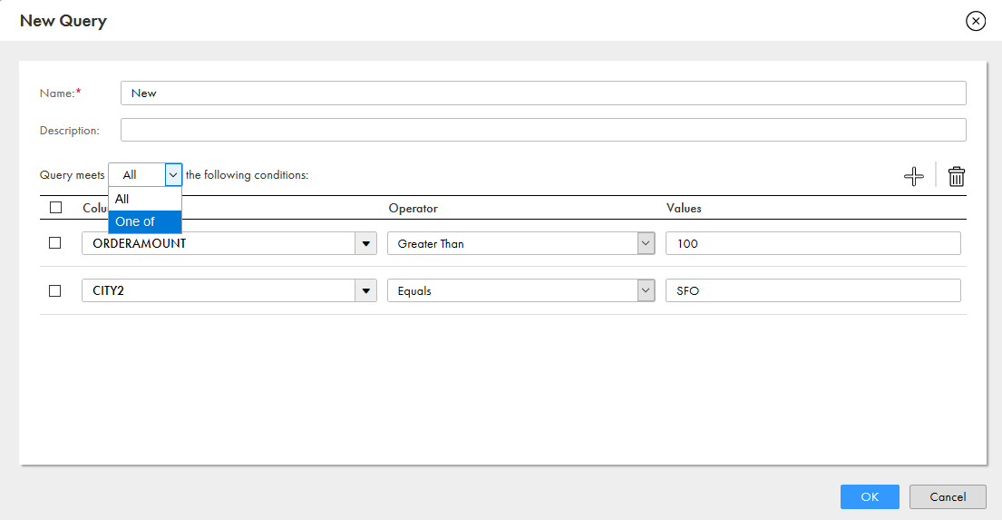 Creating and running a query