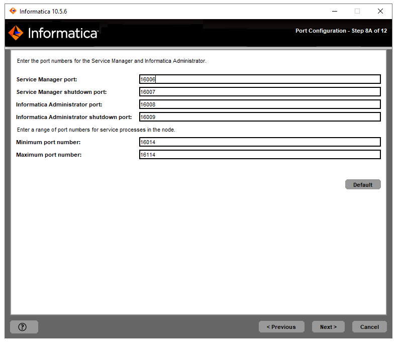 This image describes about the port configuration information. 
				  