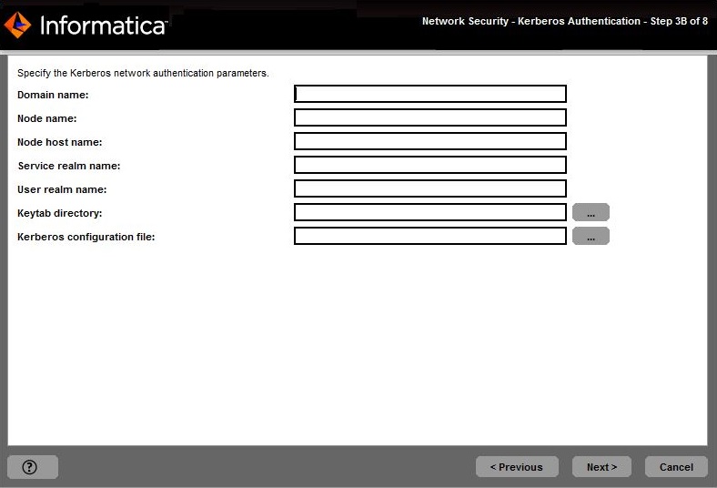 This image describes about the network security kerberos authentication parameters. 
				  