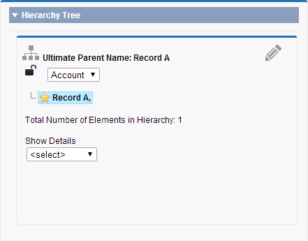 A screenshot showing a standalone node in the hierarchy viewer. 
					 