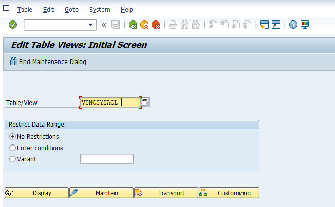 You can view the VSNCSYSACL table. 
						