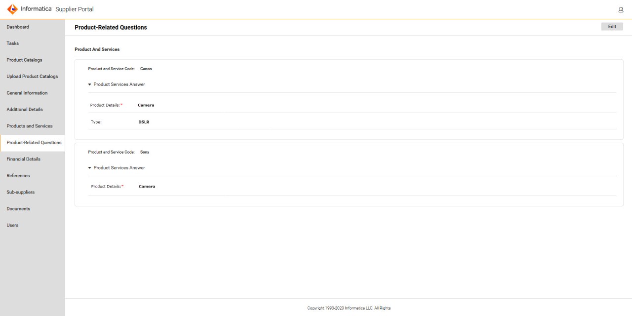 The dynamic card view displays fields in a card layout based on the dynamic card configuration. 
				  