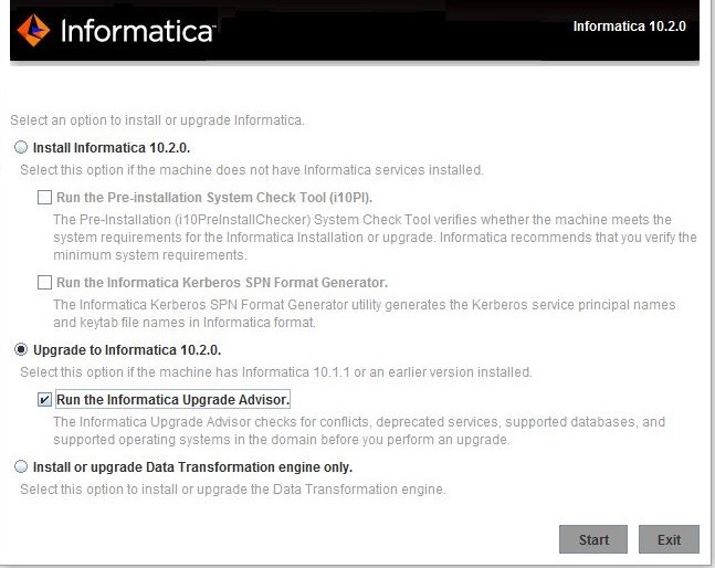 This image describes upgrading informatica 10.2 information.
				