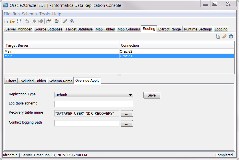 Overriding The Applier Settings For A Target