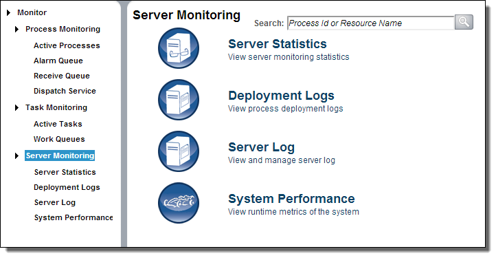 Server Monitoring Page 
		  