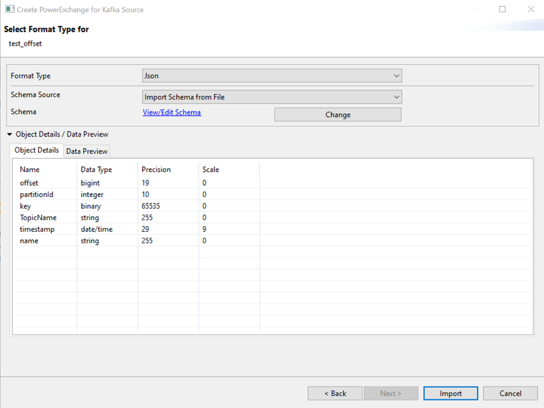 The image shows the Package Explorer tab where a list of table appears after you select the dataset.
					 