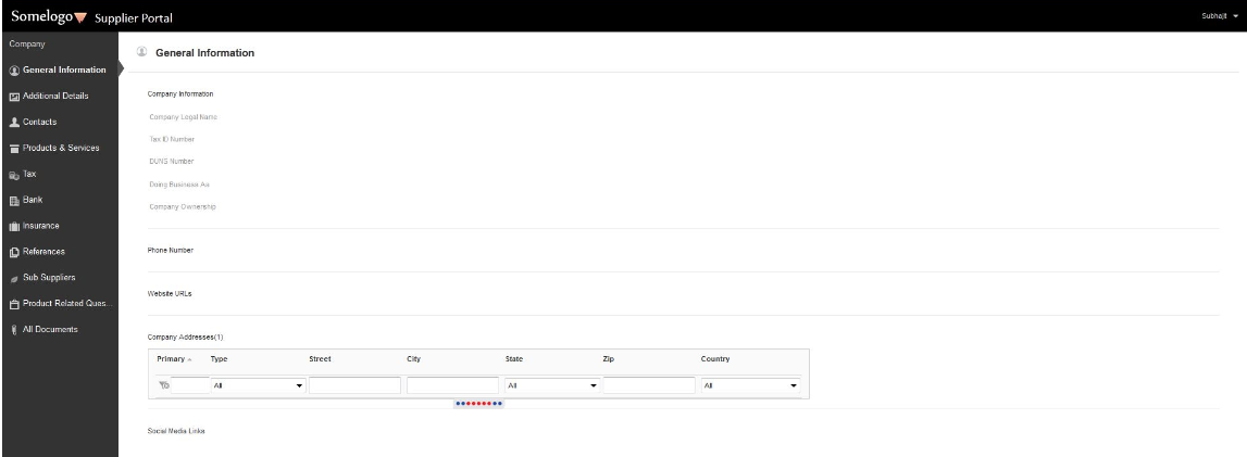 When the Supplier Portal is not connected to a PIM system, suppliers do not have the option to upload and edit product catalogs.
		  