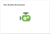  The New Runtime Environment button starts the installation wizard to create a new runtime environment. 
					 