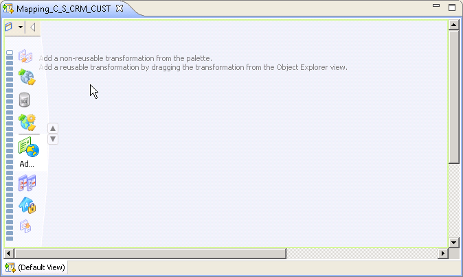 The Mapping_C_S_CRM_CUST empty mapping. 
						