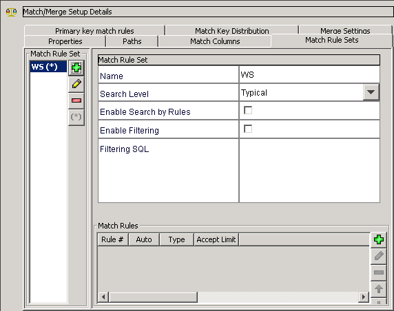 Defining a Match Rule Set