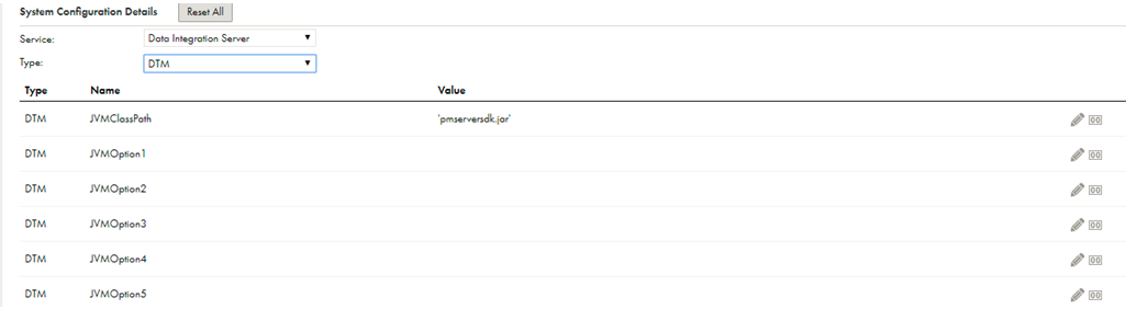 The following image shows the System Configuration Details section where you can update the value of the MySQL_ODBC_DRIVER driver name.