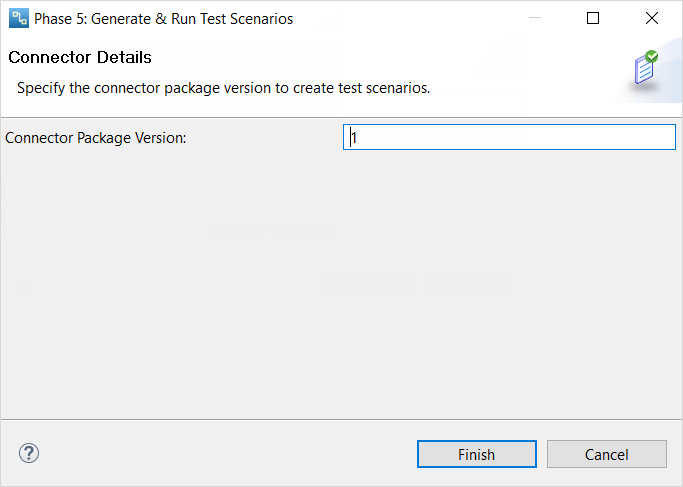 The image shows the create test scenarios window. 
				