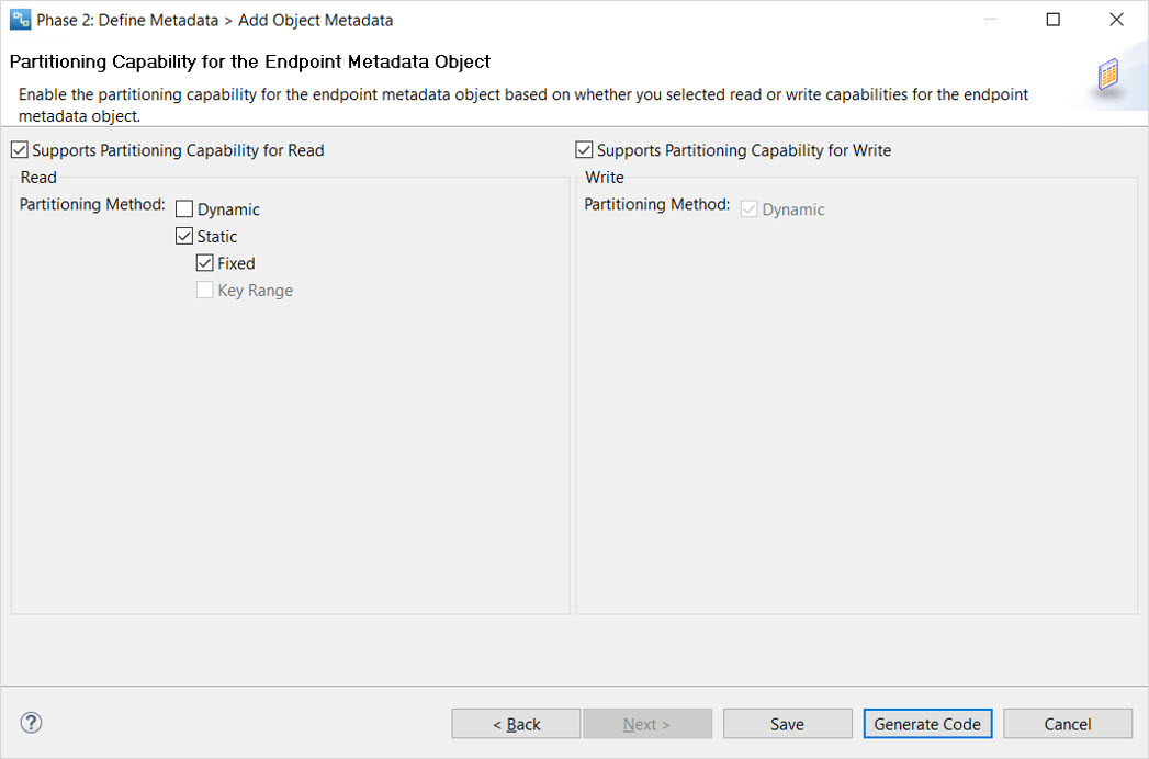 Enable partition capability for the connector 
			 