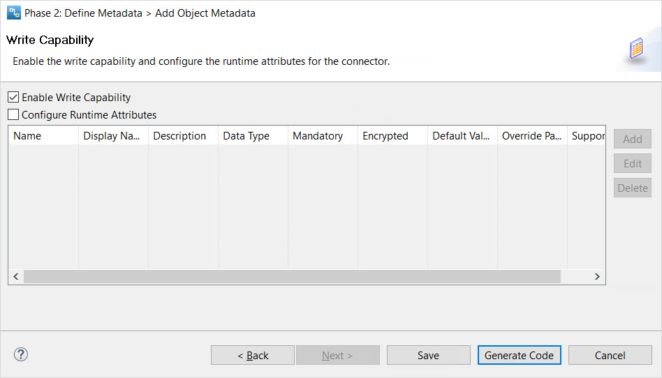 Enable the read capability for the connector 
				