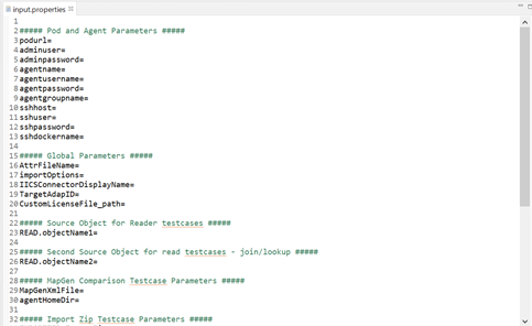 The image shows the input.properties file 
				