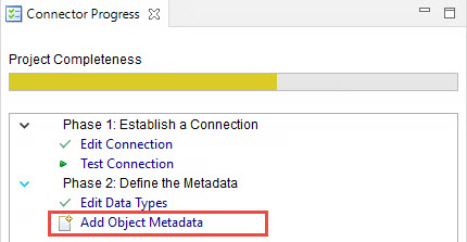 Add the metadata of the object of hierarchical type 
				