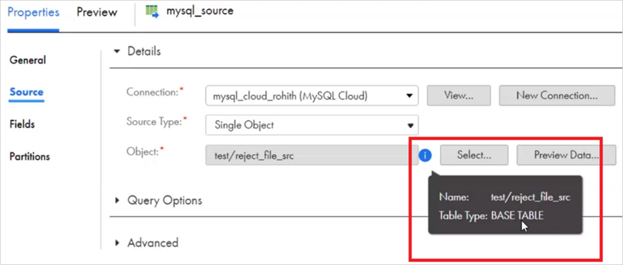 Example of record extension in Cloud Data Integration.
					 