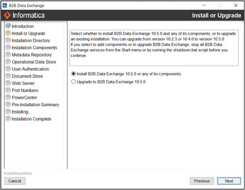 The install and upgrade page. 
					 