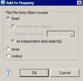 The image shows the add to mapping dialog box. 
				  